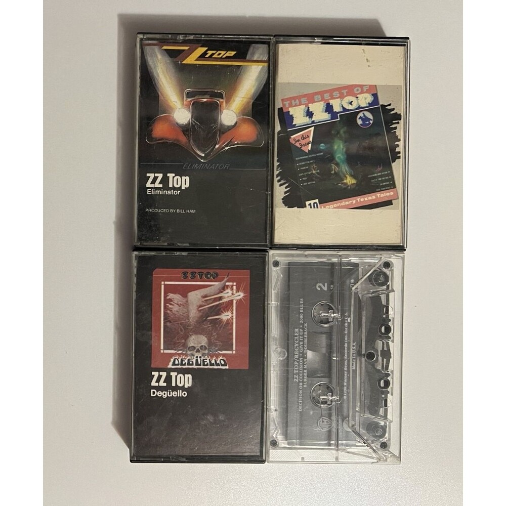 ZZ Top Cassette Lot of 4